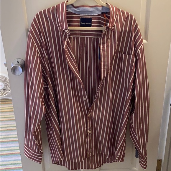 Tommy Bahama Stripped Button Up - Picture 1 of 3